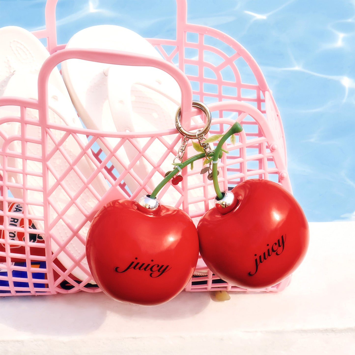 giant cherry keyring