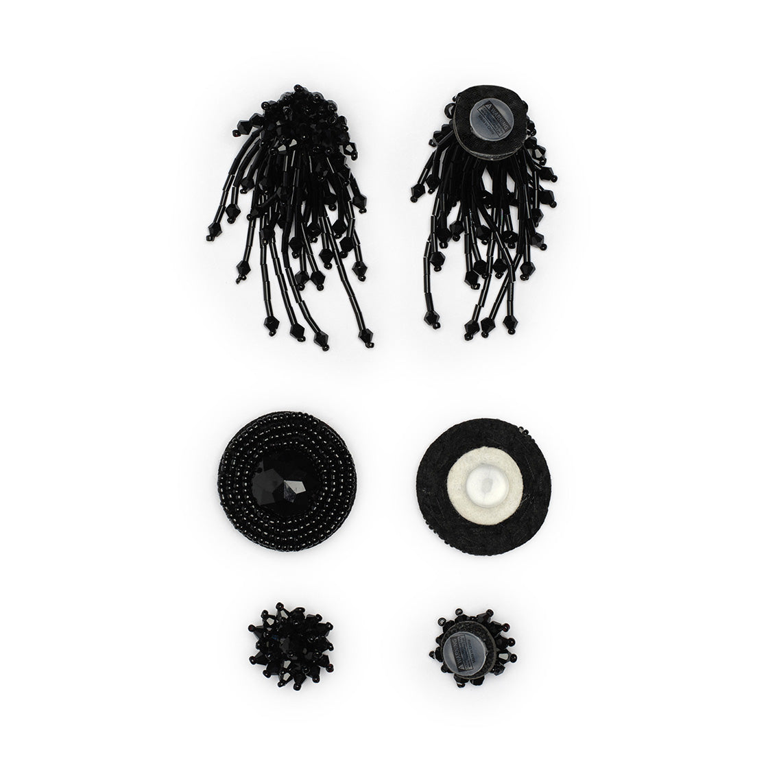 black beads chain pip set