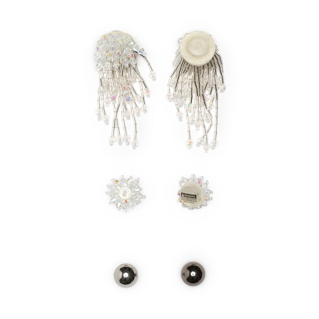 silver beads chain pip set