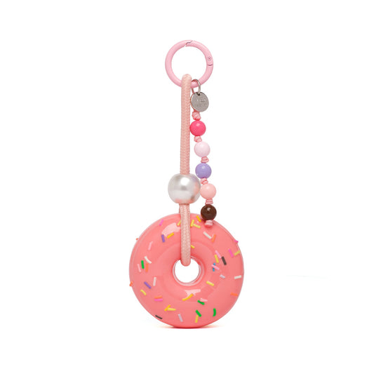 Pink Donut Keyring