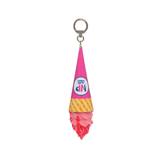 strawberry icecream keyring