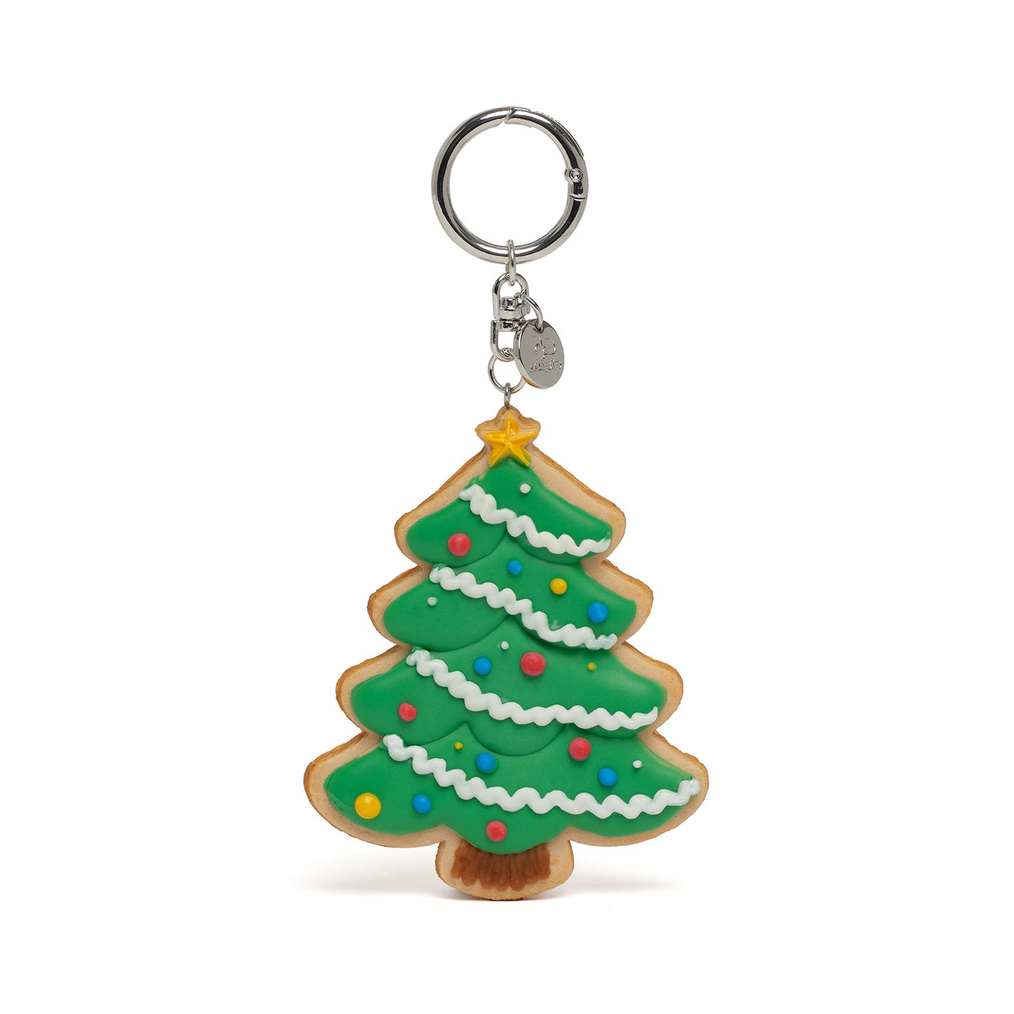 christmas tree cookie keyring