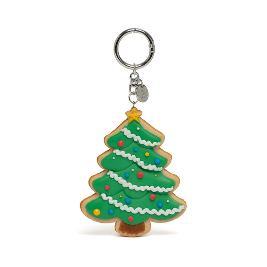 christmas tree cookie keyring