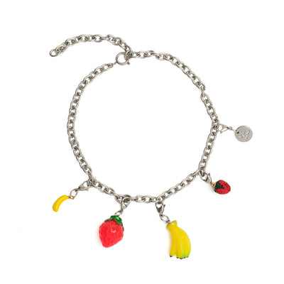 banana & strawberry mix necklace