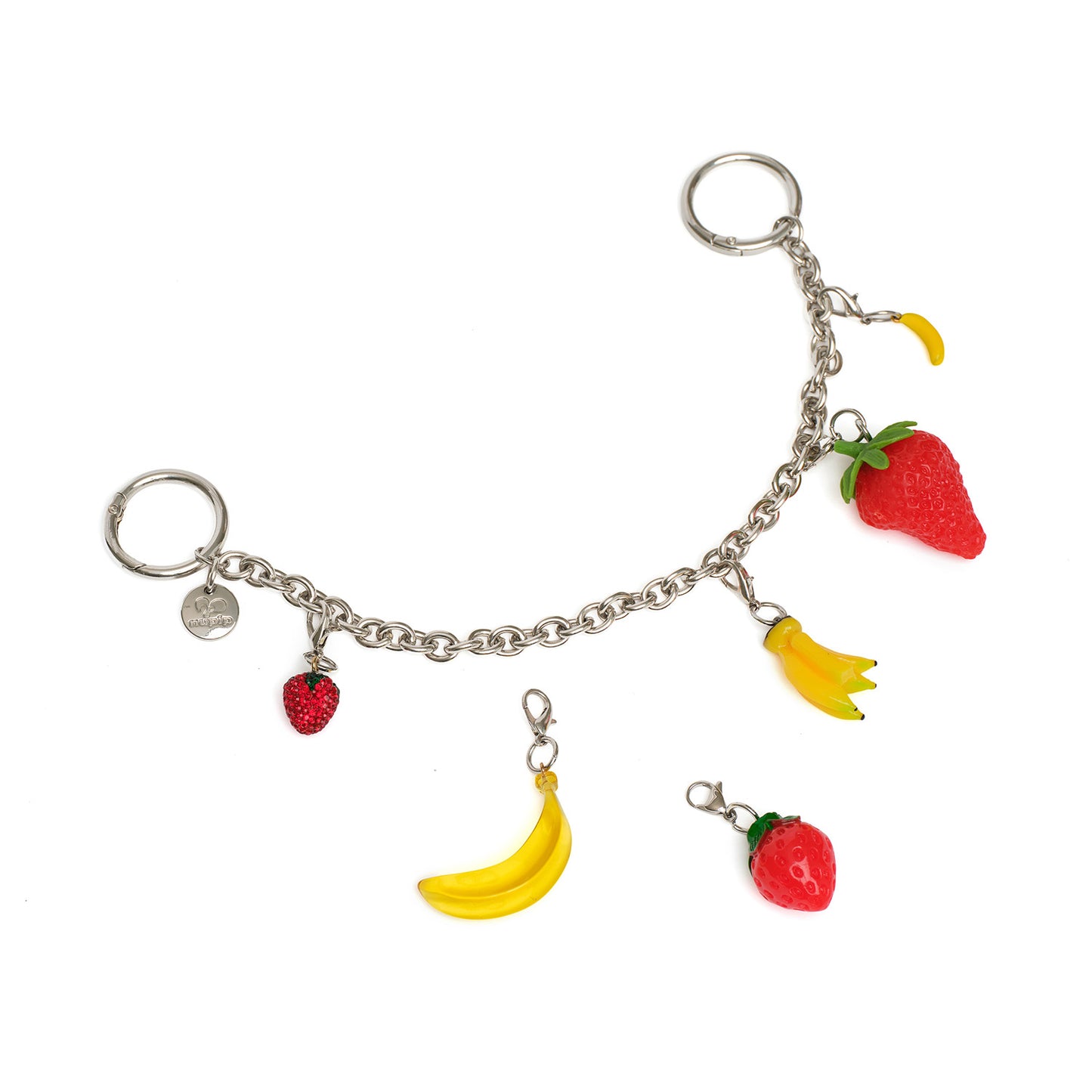 banana & strawberry mix keychain