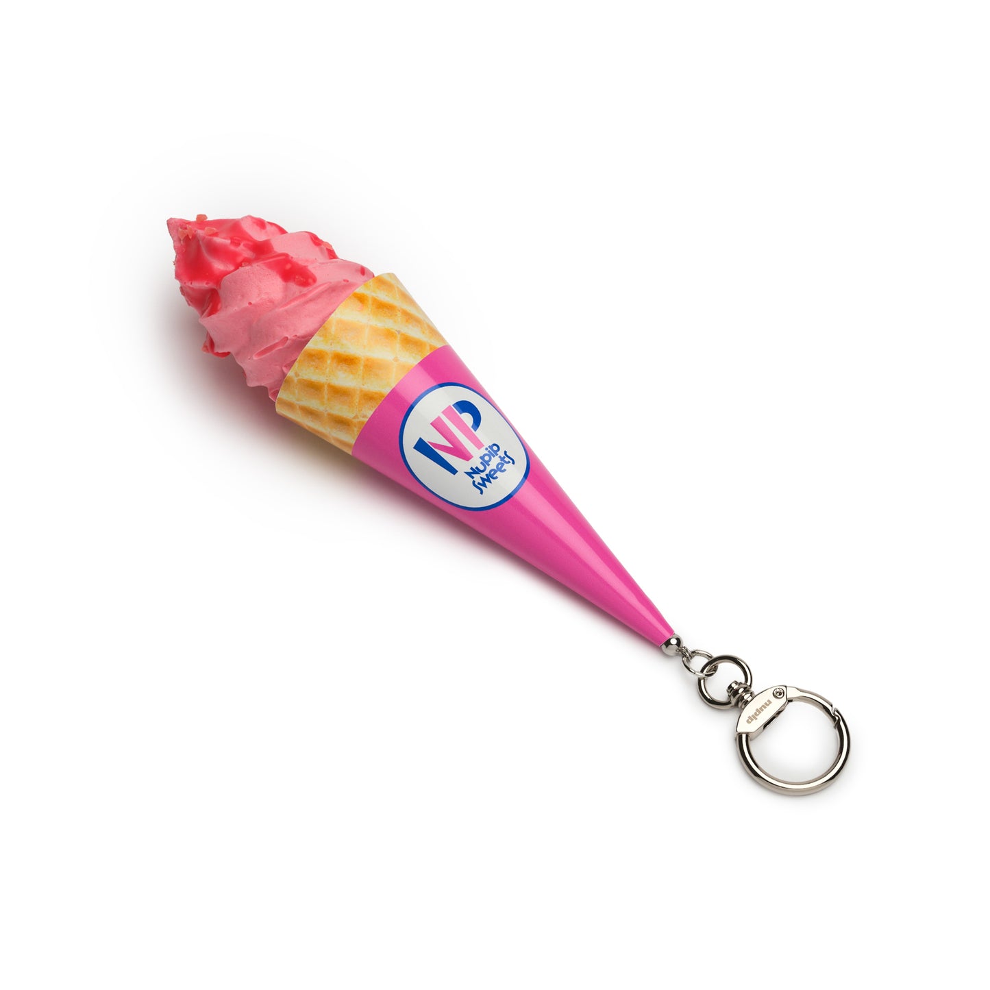 strawberry icecream keyring
