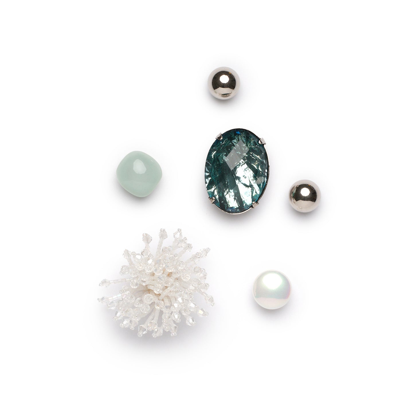 aqua emerald pip set