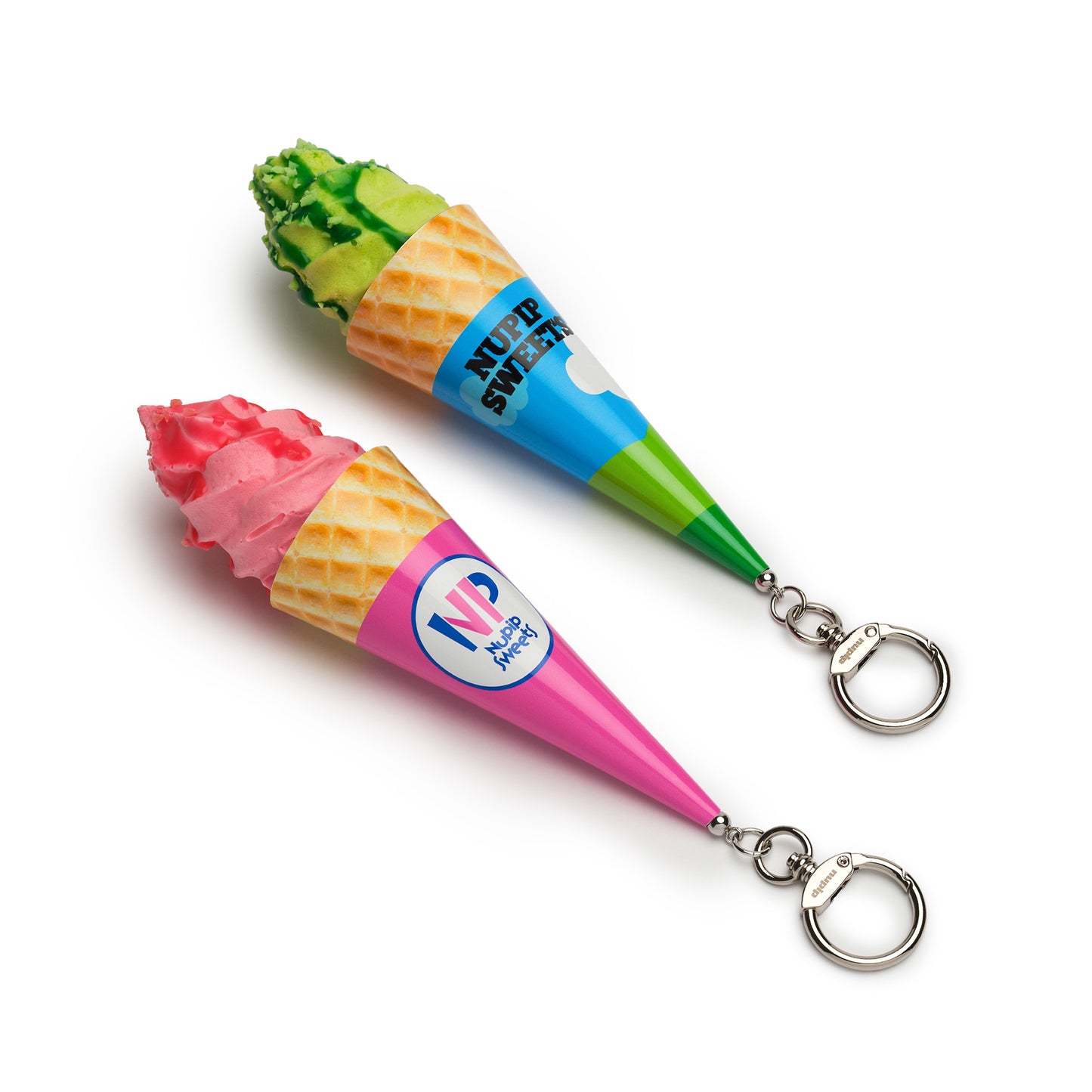 green apple icecream keyring